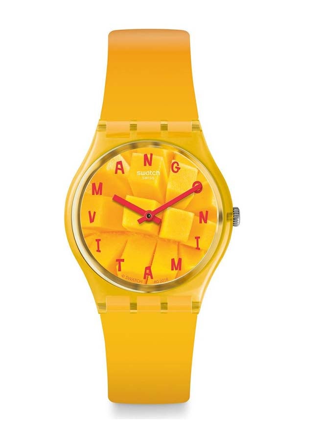 Swatch Women Coeur De Mangue Quartz Movement Water Resistant Wrist Watch - 41 Mm - Image 2