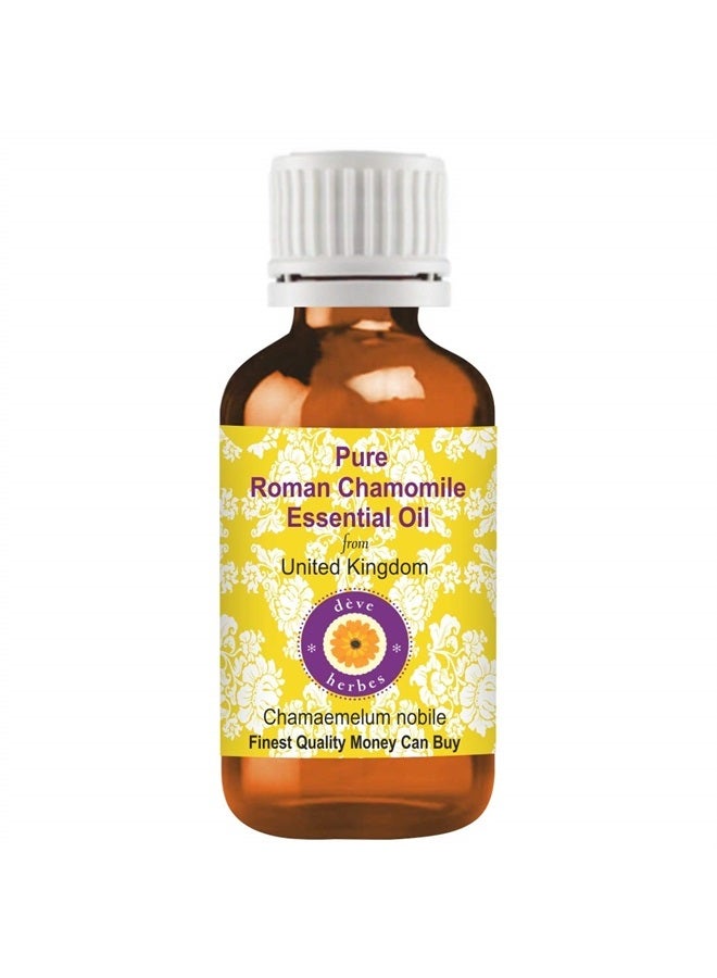 Deve Herbes Pure Roman Chamomile Essential Oil (Chamaemelum nobile) Natural Therapeutic Grade Steam Distilled 5ml (0.16 oz) - Image 1