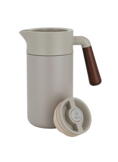 Alsaif Gallery Tara Cappuccino Thermos With Wooden Handle 1.2L  - Image 2