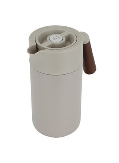Alsaif Gallery Tara Cappuccino Thermos With Wooden Handle 1.2L  - Image 1