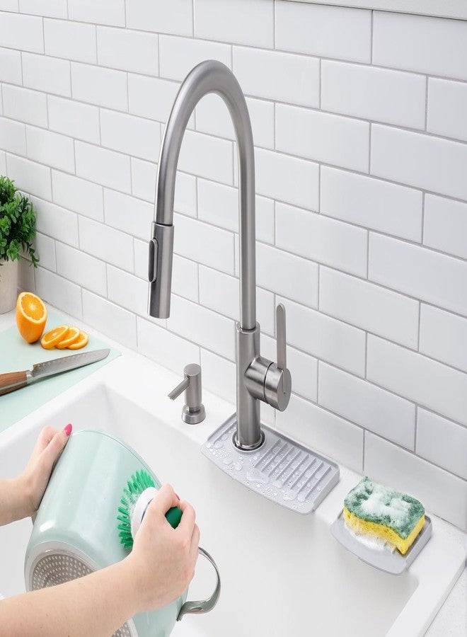 WeatherTech FaucetMat Duo - Protect Your Kitchen & Bathroom Countertops - Light Grey/Pebble - Image 2