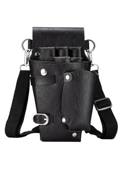 Y&D Scissor Holster, Barber Hip Bag, Multi Pockets Hairdressing Scissors Comb Hair Stylist Tools Leather Pouch Bag with Waist Shoulder Belt, Professional Salon Hairdresser Belt  - Image 1