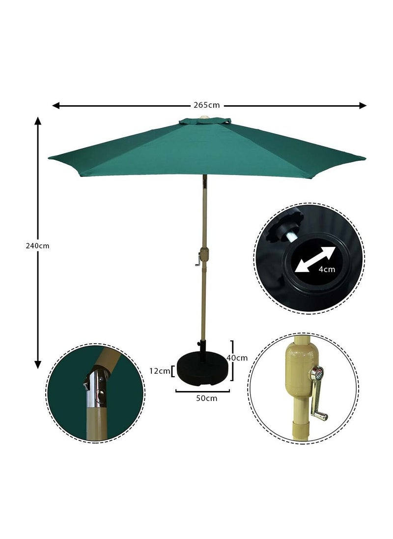Yatai - Waterproof Parasol Umbrella With Base - Image 1
