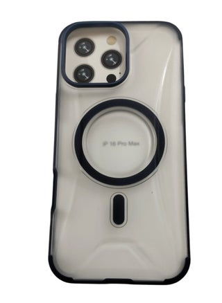 Shockproof Leather Phone Case with Wireless Charger Magsafe Case for iPhone 16 Pro Max Black/Clear - pzsku/Z9E05EA9A8D72ECB58E08Z/45/_/1729677509/6c341332-2124-403b-af31-eaf4d63e1593