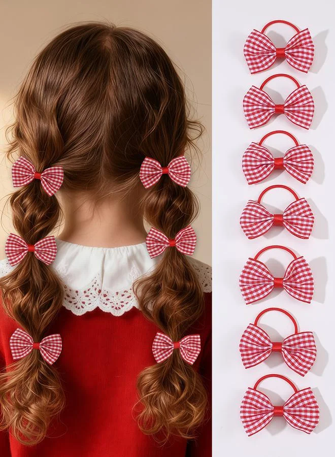 Take Two Set of 10 - Checked Bow Hair Ties