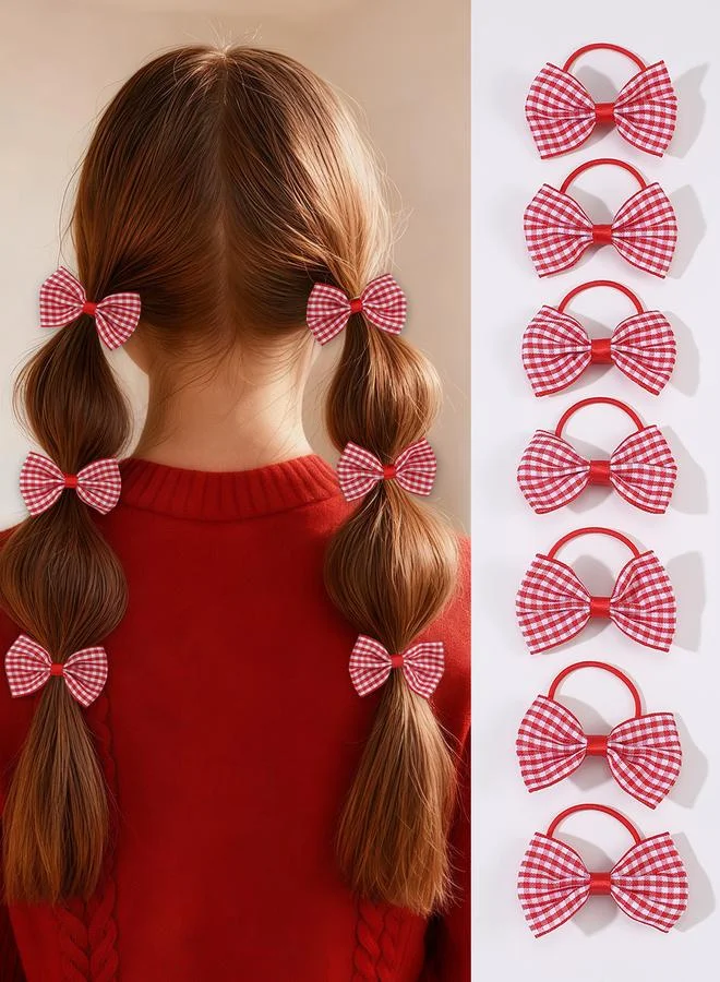 Take Two Set of 10 - Checked Bow Hair Ties
