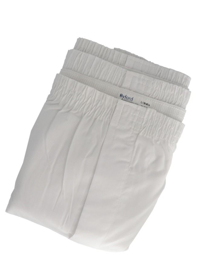 Byford بوكسر رجالي منسوج أبيض عادي 3 قطع  - Image 3