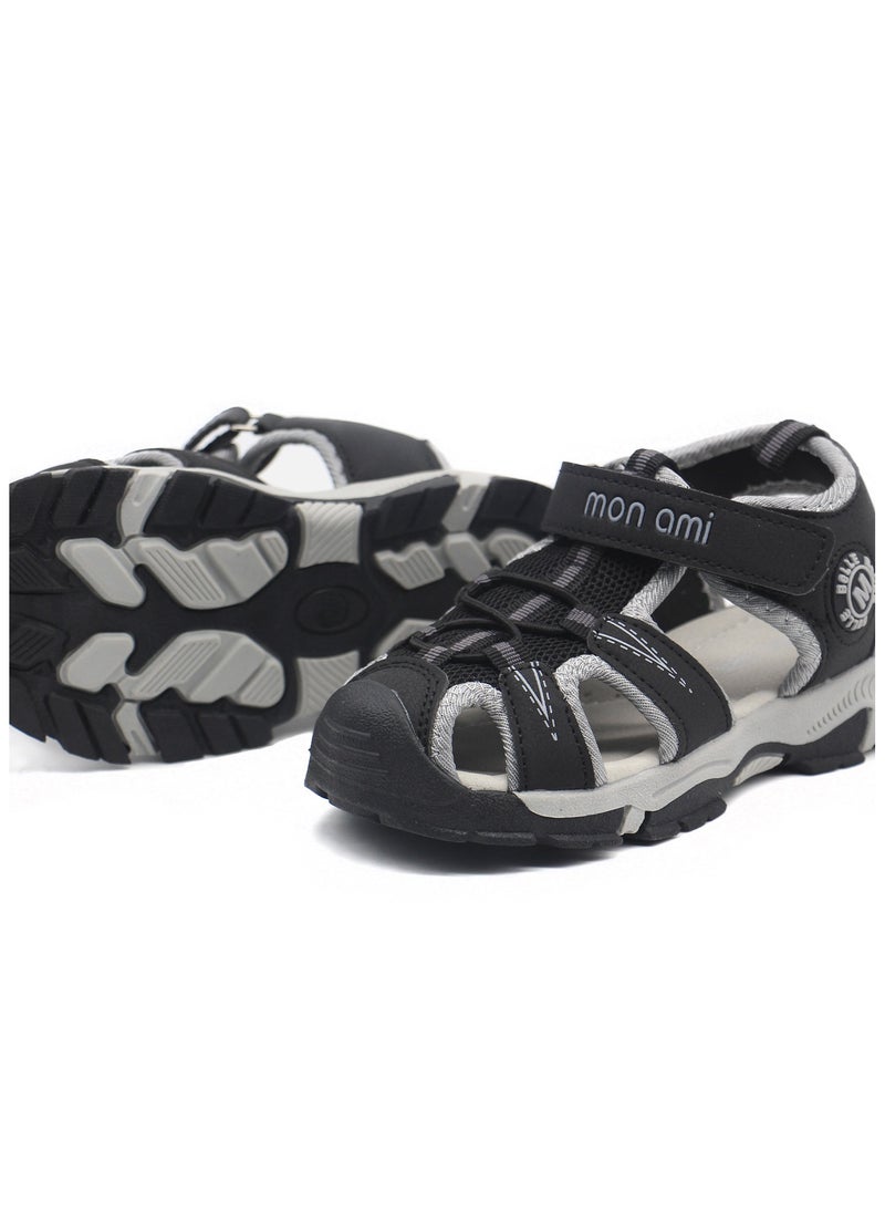Mon Ami Monami Boys and Kids Sandals | Hook & Loop Closure, Soft Bottom, Children Sports Sandals Unisex - Summer Baby Boy Sandals for Beach, Outdoor & Seaside | Casual Sandals for Toddler Girls, Boys & Kids  - Image 2