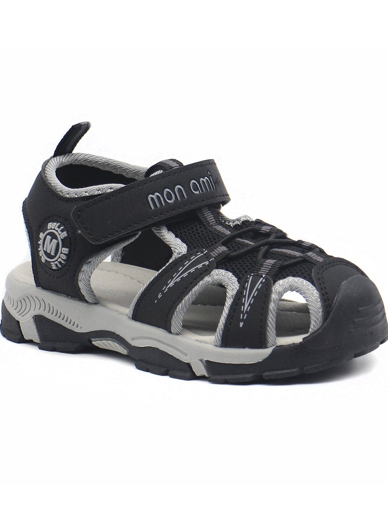 Mon Ami Monami Boys and Kids Sandals | Hook & Loop Closure, Soft Bottom, Children Sports Sandals Unisex - Summer Baby Boy Sandals for Beach, Outdoor & Seaside | Casual Sandals for Toddler Girls, Boys & Kids  - Image 4