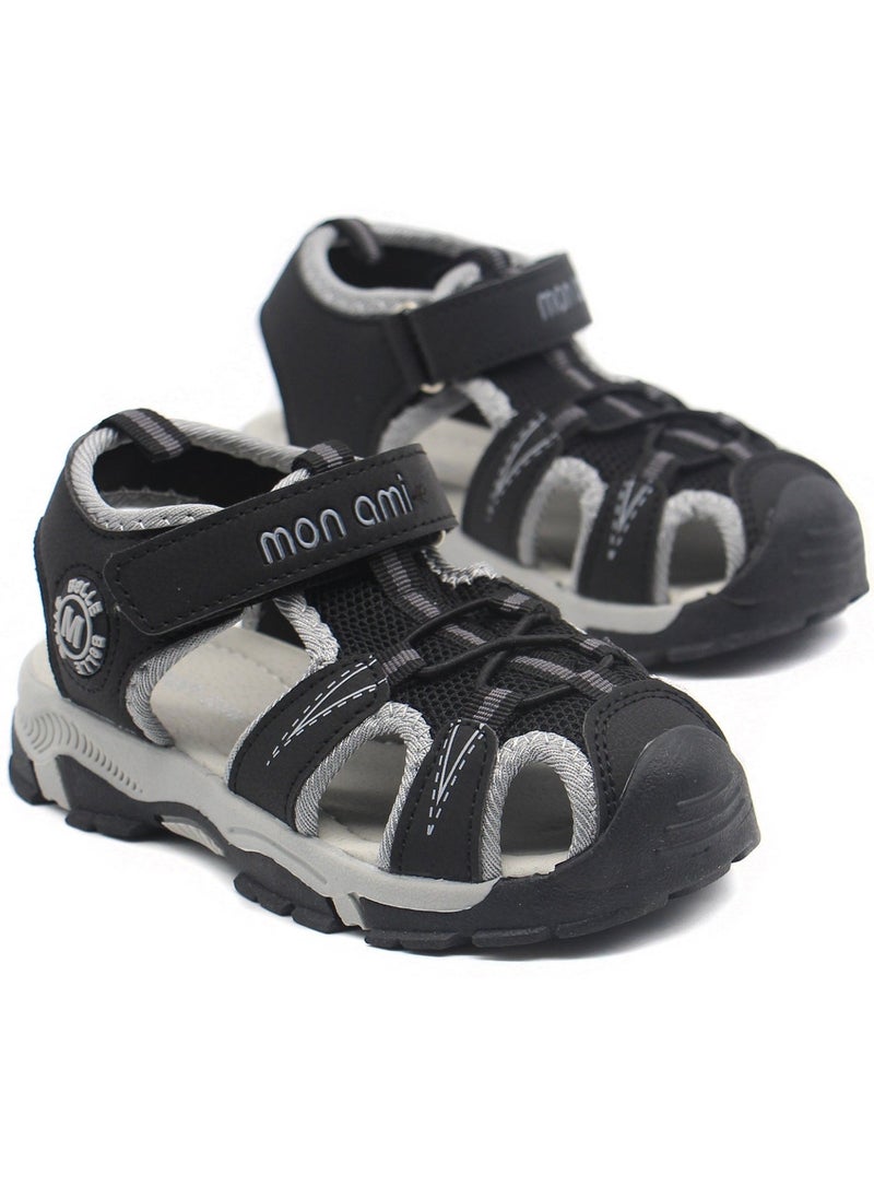Mon Ami Monami Boys and Kids Sandals | Hook & Loop Closure, Soft Bottom, Children Sports Sandals Unisex - Summer Baby Boy Sandals for Beach, Outdoor & Seaside | Casual Sandals for Toddler Girls, Boys & Kids  - Image 3