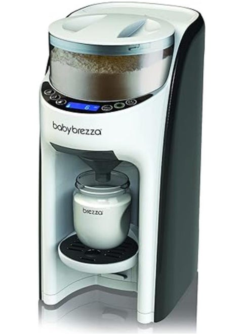 Baby Brezza ماكينة Baby Brezza Formula Pro المتطورة الجديدة والمحسنة - تمزج تلقائيًا زجاجة بصيغة دافئة على الفور - سهلة الاستخدام لتحضير الزجاجة مع خلط مسحوق تلقائي، لون أبيض.