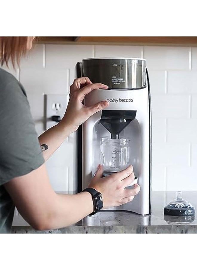 بيبي بريزا - Baby Brezza ماكينة Baby Brezza Formula Pro المتطورة الجديدة والمحسنة - تمزج تلقائيًا زجاجة بصيغة دافئة على الفور - سهلة الاستخدام لتحضير الزجاجة مع خلط مسحوق تلقائي، لون أبيض. - Image 1