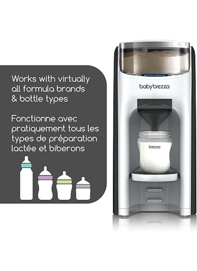 بيبي بريزا - Baby Brezza ماكينة Baby Brezza Formula Pro المتطورة الجديدة والمحسنة - تمزج تلقائيًا زجاجة بصيغة دافئة على الفور - سهلة الاستخدام لتحضير الزجاجة مع خلط مسحوق تلقائي، لون أبيض. - Image 1