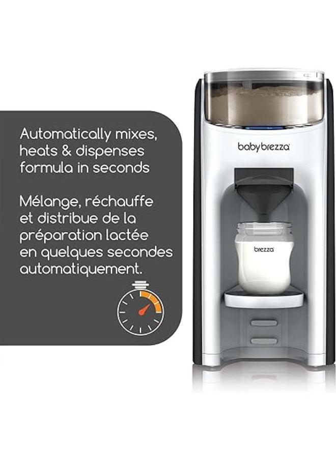 بيبي بريزا - Baby Brezza ماكينة Baby Brezza Formula Pro المتطورة الجديدة والمحسنة - تمزج تلقائيًا زجاجة بصيغة دافئة على الفور - سهلة الاستخدام لتحضير الزجاجة مع خلط مسحوق تلقائي، لون أبيض. - Image 1