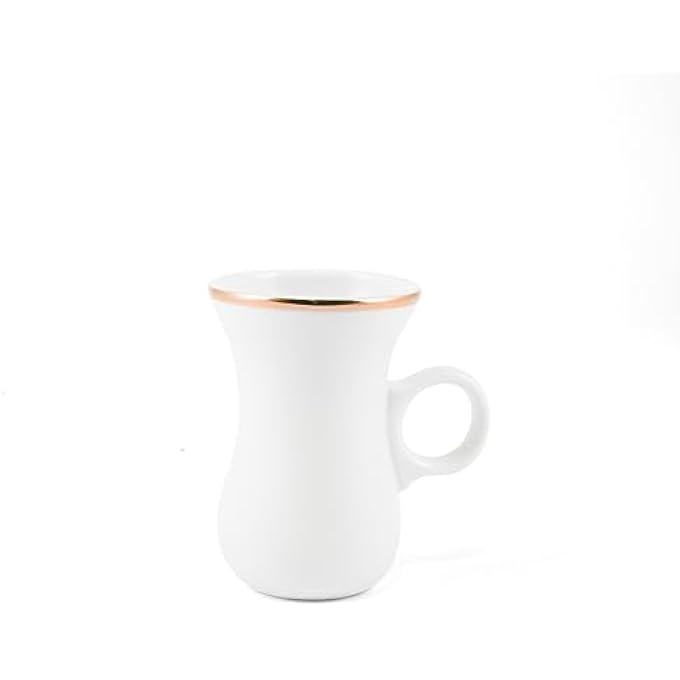 rayihni Golden Rim Porcelain Tea And Coffee Serving Set 27Pieces Ivory - Image 5