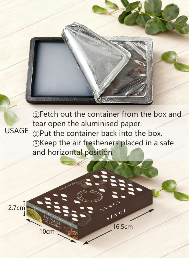 Solid Air Freshener Home Fragrance Home Freshener Long Lasting Bathroom freshener Solid fragrance For Office Car Wardrobe Closet Washroom Odor Eliminator Gel Scent Freshener 165g Cologne Scent - Image 5