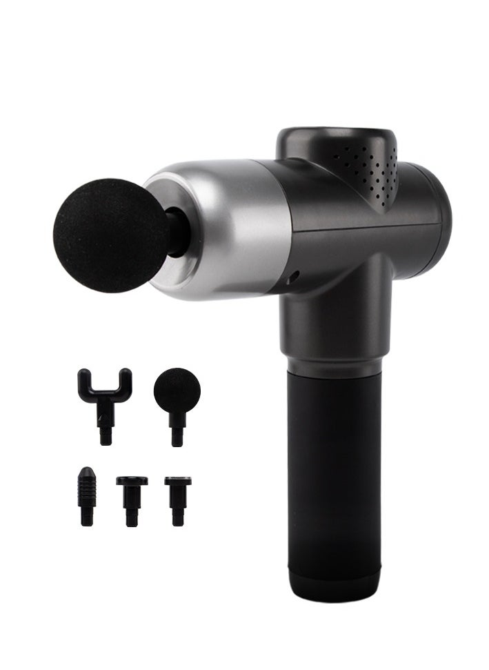 iCare Massage Gun, Massage Gun Deep Tissue, Percussion Massage Gun with 5 Replacement Heads, Super Quiet Portable Electric Massager pain relief for Athletes, Relax  - Image 1