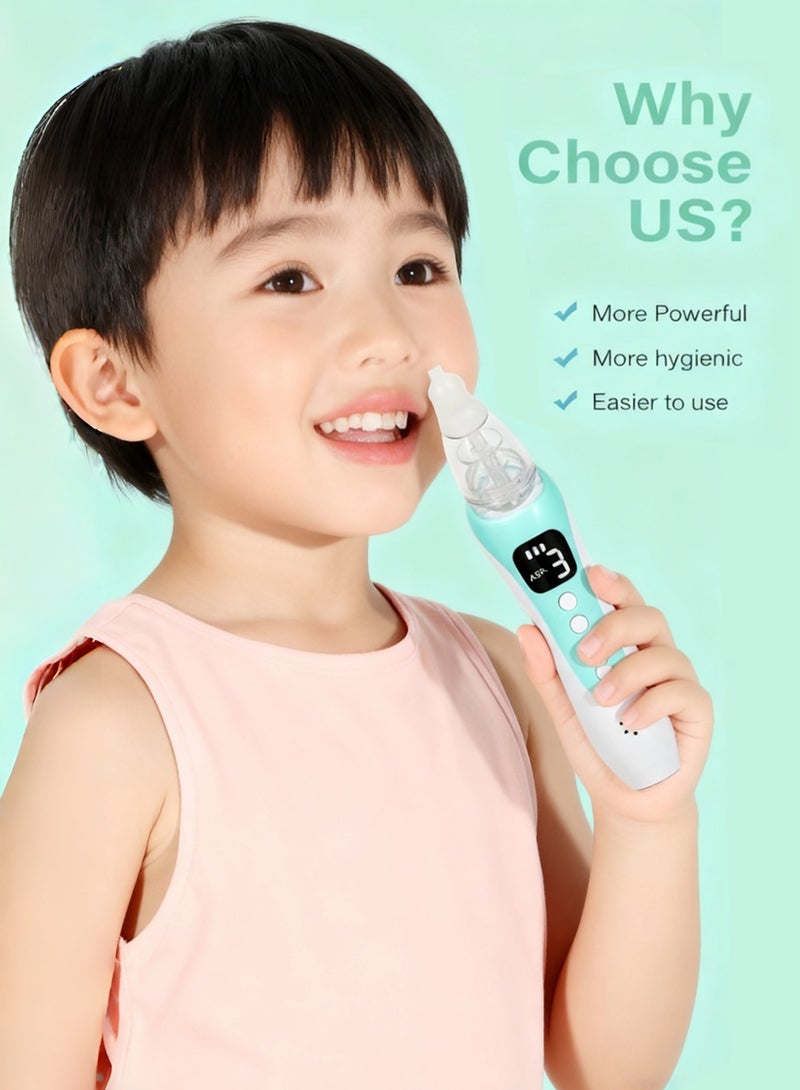 EzzySo شفاط أنف كهربائي صامت للأطفال مع نصائح أنف سيليكون ووظيفة موسيقية مهدئة قابلة للشحن محمولة - Image 2