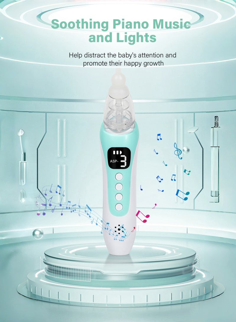 EzzySo شفاط أنف كهربائي صامت للأطفال مع نصائح أنف سيليكون ووظيفة موسيقية مهدئة قابلة للشحن محمولة - Image 4