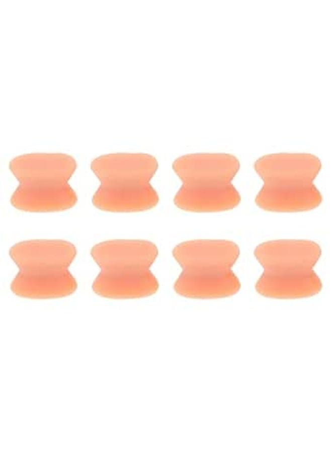 8 Pcs Skin Color Medium Bunion Splint for Hallux Valgus Relief and Foot Alignment - Image 1