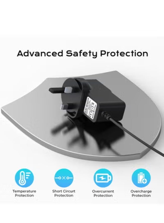 VIUAUAX كابل شاحن ماكينة حلاقة 12 فولت لسلسلة Braun 1 و 3 و 5 و 7 و 9 ماكينة حلاقة اللحية شواحن 3 سنون كابل طاقة 5544 و 5409 و 7220 و 5377 ماكينة إزالة الشعر Silk-Epil 9 و 7 و 5 ماكينة حلاقة (ضوء/فرشاة) - Image 5