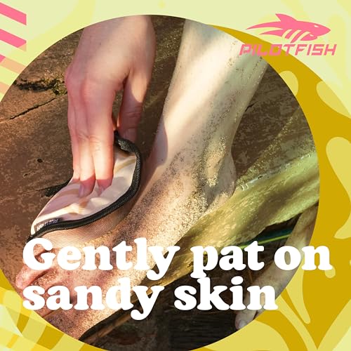 Pilotfish Beach Essentials Sand Remover Bag, Gentle Skin-Friendly Formula with 7 Natural Ingredients, Free of Talc and Fragrance, Sand Removal Beach Accessories, Must Haves, Gifts for Women - Image 4