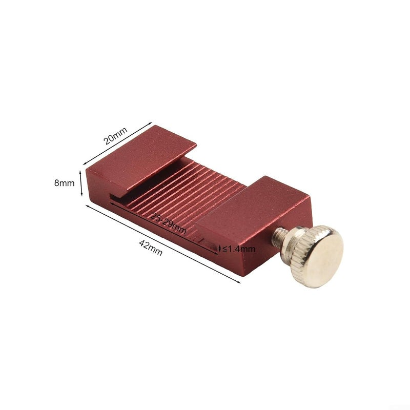 كتلة تحديد موضع مسطرة فولاذية مع سياج توقف من سبائك الألومنيوم 29 مم لأعمال النجارة والأعمال المعدنية الدقيقة - Image 3