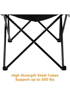 Outdoor.Market Beach and Camping Chair with Arm Cup Holder – Heavy-Duty, Ultra-Light, Foldable & Portable Outdoor Seating for Adventure & Relaxation - Camouflage  - Image 3