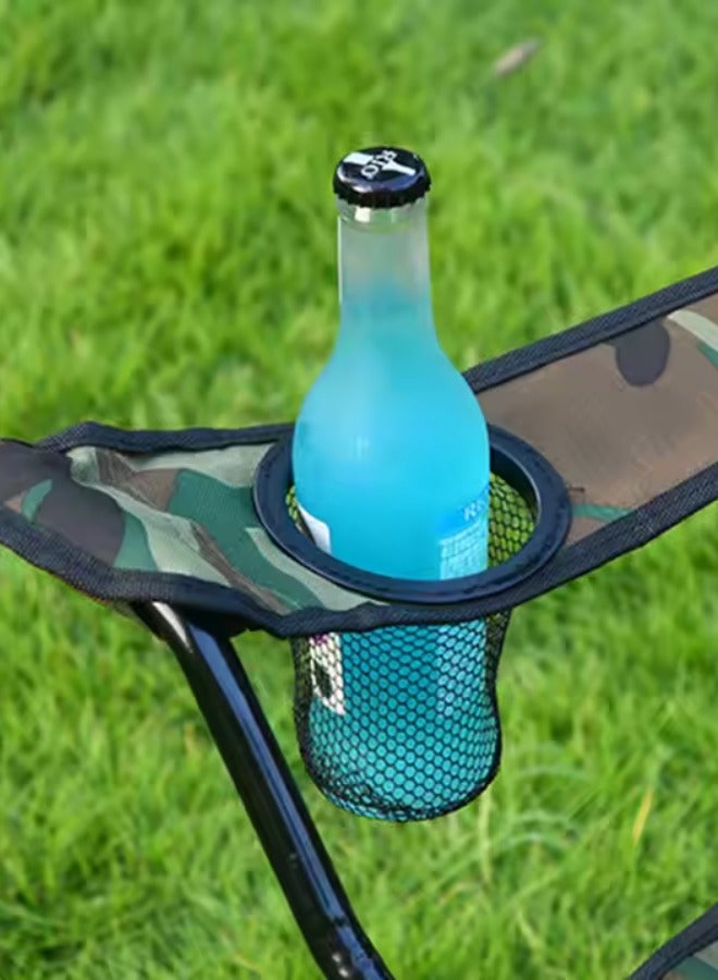 Outdoor.Market Beach and Camping Chair with Arm Cup Holder – Heavy-Duty, Ultra-Light, Foldable & Portable Outdoor Seating for Adventure & Relaxation - Camouflage - Image 4