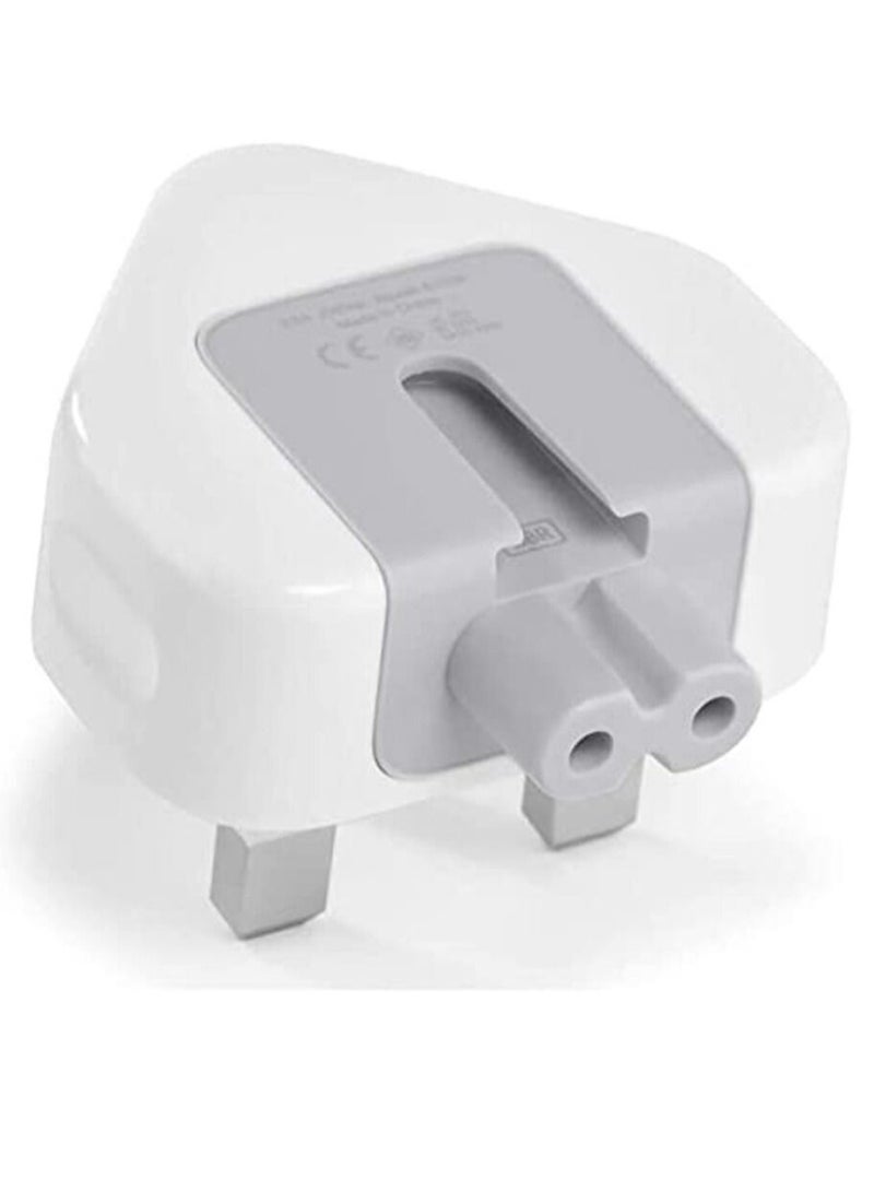 Ntech حزمة Ntech من 4 قابس كهربائي قابل للفصل 3 دبابيس المملكة المتحدة رأس بطة لشاحن USB لجهاز Apple iPad iPhone محول طاقة MacBook (المعيار: قابس المملكة المتحدة) - Image 5