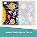 MoinKidz 48 Piece Puzzles for Kids Ages 48 Solar System Wooden Jigsaw Puzzles for Toddlers 4 Year Old Each Piece is Unique Preschool Space Puzzle Ages 35 with Puzzle Tray - Image 4