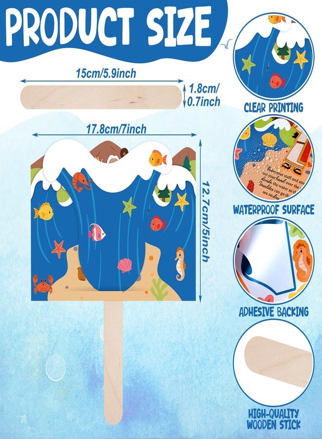 Gaillty 24 Set Parting of the Sea Craft Kit DIY Religious Crafts Jesus Faith Gifts Christian Bible Art Project for VBS Sunday School Church Groups Activities Themed Creative Gift - Image 2