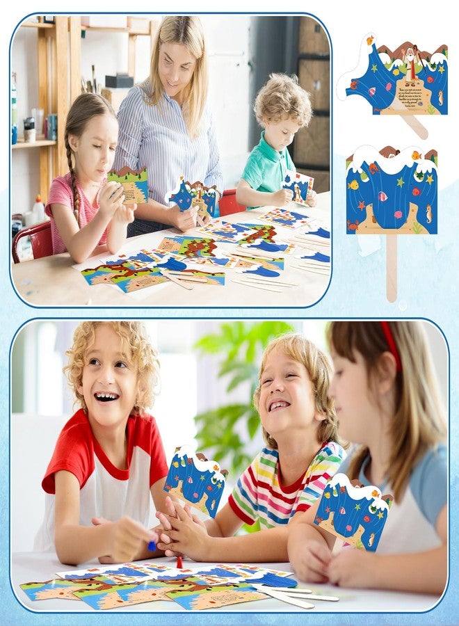 Gaillty 24 Set Parting of the Sea Craft Kit DIY Religious Crafts Jesus Faith Gifts Christian Bible Art Project for VBS Sunday School Church Groups Activities Themed Creative Gift - Image 5