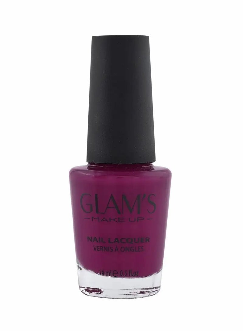 Glam's Glossy Nail Lacquer Nail Polish #35 Prunella - Image 1