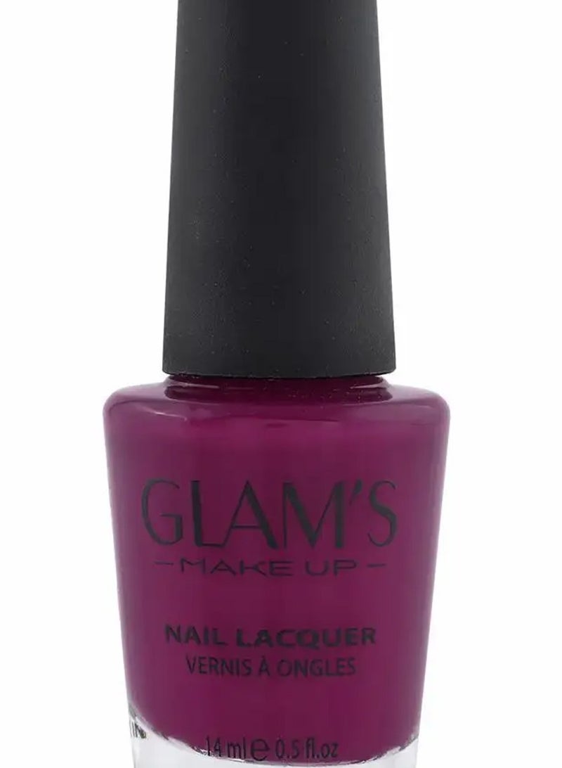 Glam's Glossy Nail Lacquer Nail Polish #35 Prunella - Image 2