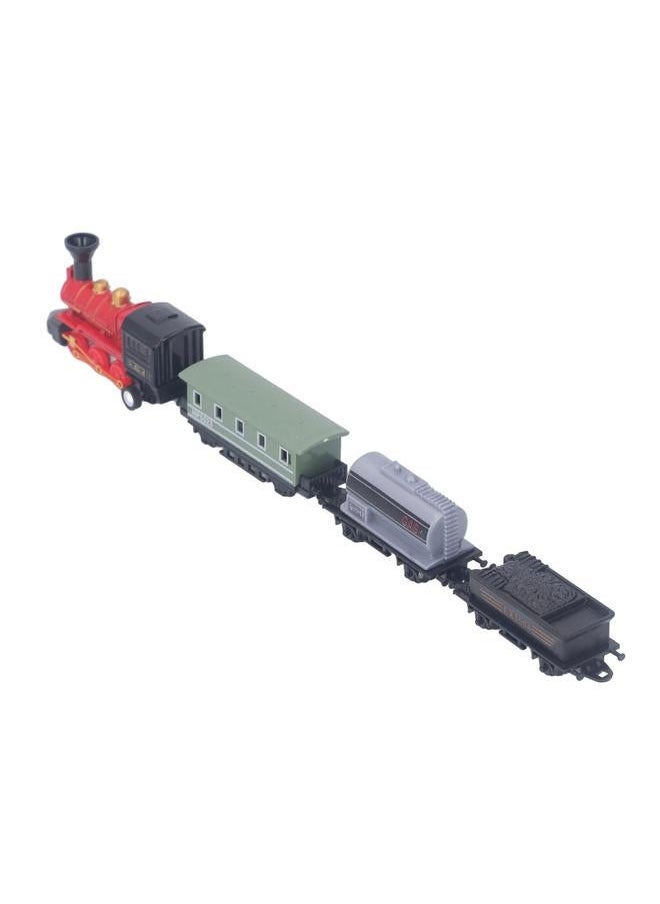 NIBEMINENT Steam Train Model Toy Vintage Alloy Pull Back Cultivate Hands On Ability Educational for Kids Red  - Image 5