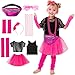 Fairycece 80s Outfit for Kids 80s Costumes for Kids 80 S Costume Outfit for Girls Halloween - Image 2