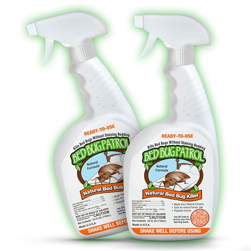 Bed Bug Patrol Natural Killer – 24oz Bottle (2 Pack) – Child & Pet Safe, Non-Toxic Formula for Home, Office, Vehicles, Mattresses, Couches, Baseboards & More – Eco-Friendly Bed Insect Treatment - Image 1