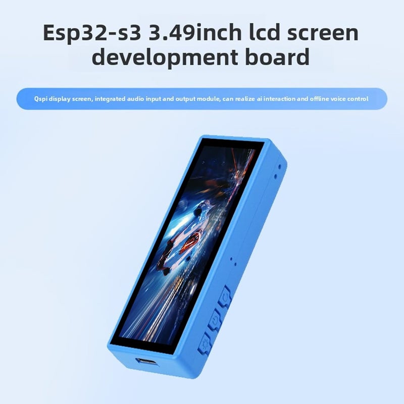 لوحة تطوير العرض التعاملي Dpofirs Touch Display Development Board بحجم 3.49 بوصة وشاشة LCD | معالجة صوت عالية الجودة، تفاعل صوتي بالذكاء الاصطناعي، واي فاي (WiFi) وبلوتوث 5.0، وتقنية لمس سعوية للمشاريع الذكية - Image 2