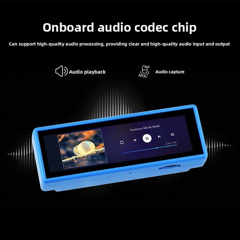 لوحة تطوير العرض التعاملي Dpofirs Touch Display Development Board بحجم 3.49 بوصة وشاشة LCD | معالجة صوت عالية الجودة، تفاعل صوتي بالذكاء الاصطناعي، واي فاي (WiFi) وبلوتوث 5.0، وتقنية لمس سعوية للمشاريع الذكية - Image 5