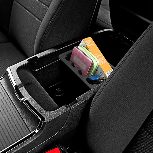 MARCHFA صينية تنظيم كونسول مارسفا المركزية لملحقات شاحن 2011-2022 2023 لسيارة كرايسلر 300 2023 2022-2011 (أسود بدون حصيرة) - Image 5