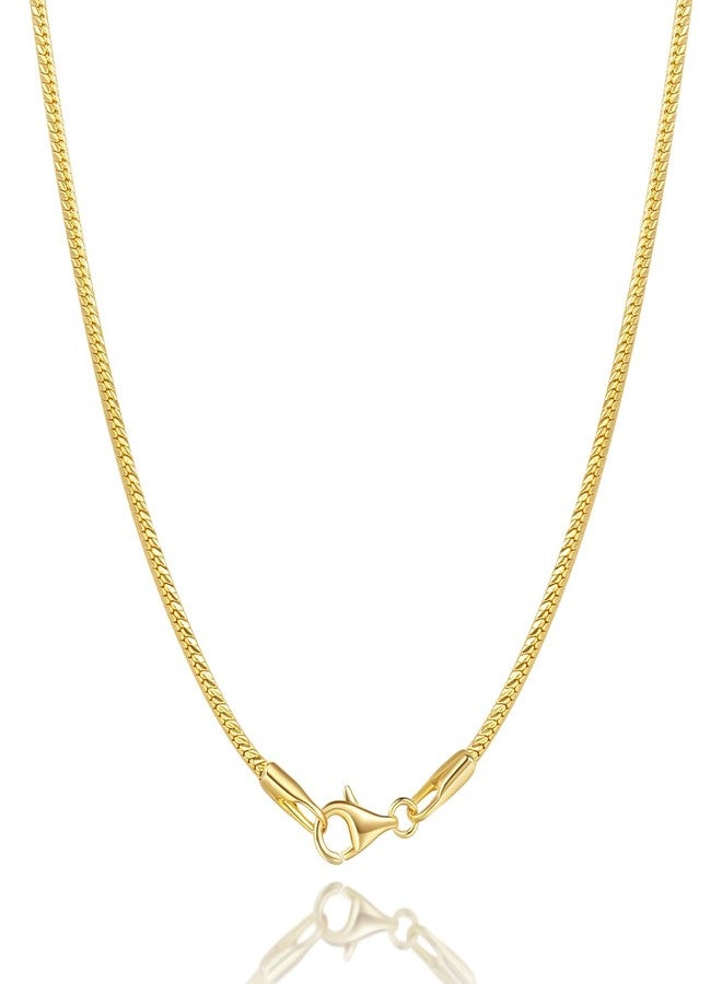 GYUYCW 14K Gold Necklaces for Women Gold Chain for Women 14K Gold Chain for Men Thin Snake Chains 22in - Image 1