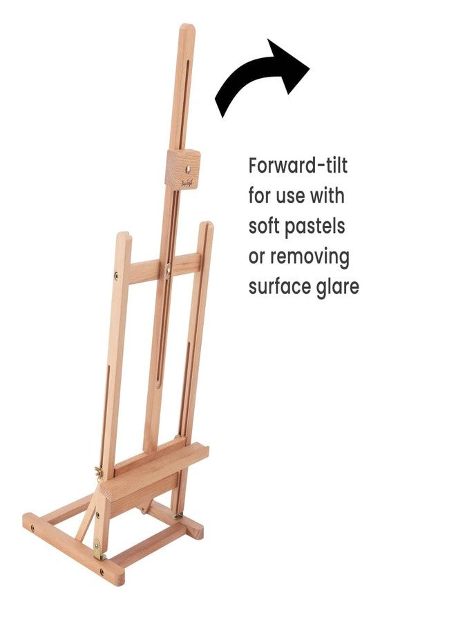 Creative Mark Van Gogh Tabletop H-Frame Easel, 29" High, Solid Oiled Beech Wood Art Easel for Painting Canvas up to 22", Adjustable Desktop Stand for Displaying & Creating, for Artists & Beginners - Image 5