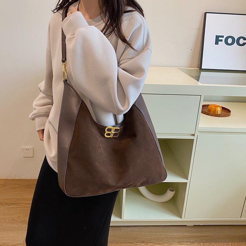 Shoulder Bag Women'S Large Capacity Casual Texted Leopard Print Tote Bag Fashionable All-Match Western Style Crossbody Bag - Image 4