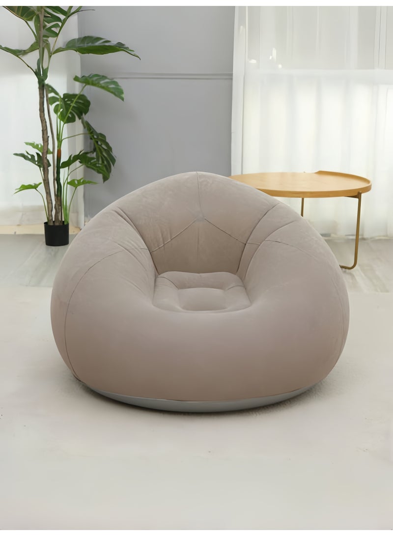 Generic Inflatable Bean Bag Chairs Blow up Chairs Camping Chairs Inflatable Lazy Sofa Folding Portable Inflatable Chair for Living Room Bedroom Reading Room Coffee  - Image 1