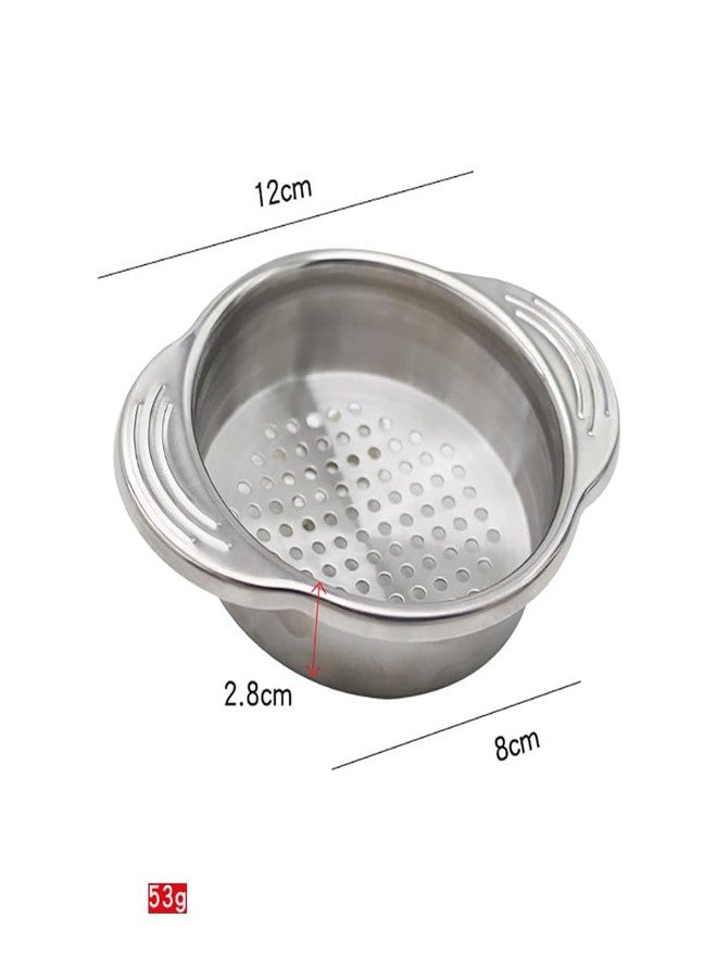 ccHuDE 2 Pcs Stainless Steel Can Strainers Vegetable Fruit Can Strainers Food Can Strainer Sieves Tuna Can Filters Tuna Press Can Strainers Sieve Oil Drainers - Image 3