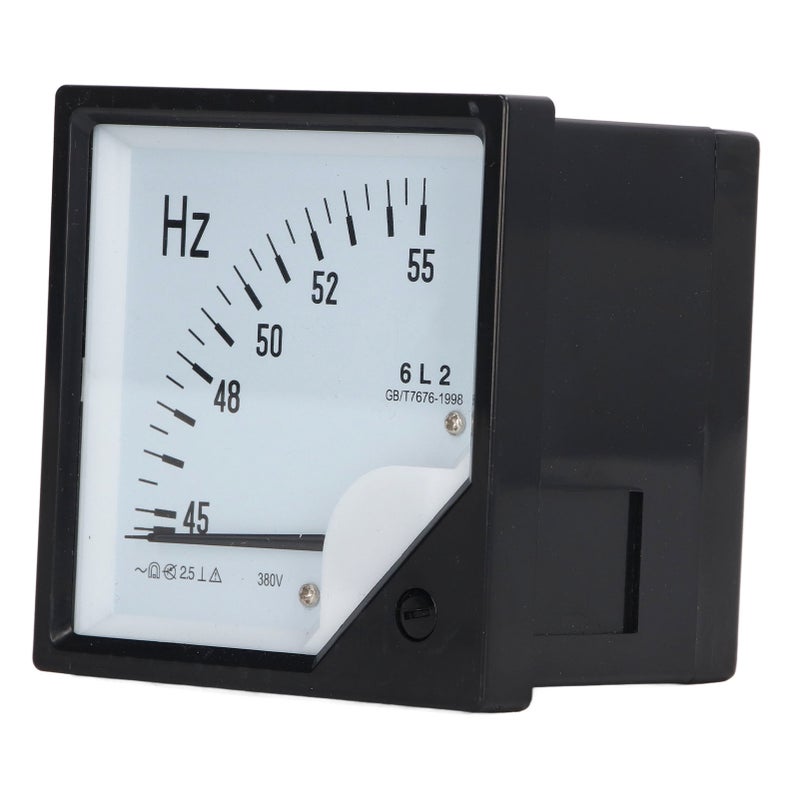 AC 380V Pointer Type Frequency Meter High Accuracy Square Panel Frequency Detector 45‑55Hz - Image 1