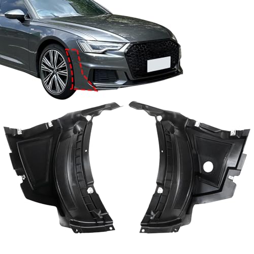 Sekeseauto 1 Pair Front Section Fender Liners Compatible with Audi A6 Quattro S6 2012-2015 Replace# 4G0853888C 4G0853887C AU1243100 AU1242100 LH & RH Front Section Wheel Fender Flare - Image 1