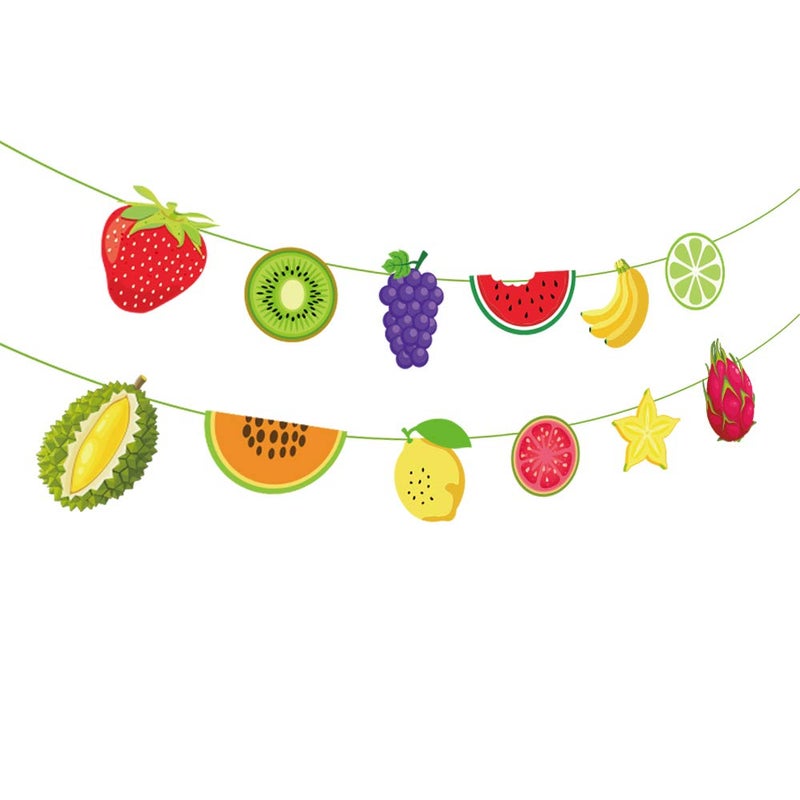 CC HOME Twotti Frutti Party Decorative Tropical Summer Twotti Frutti banner for Summer Baby ShowerTwotti Frutti Themed Birthday Birthday Day Party Decorations Favor - Image 2