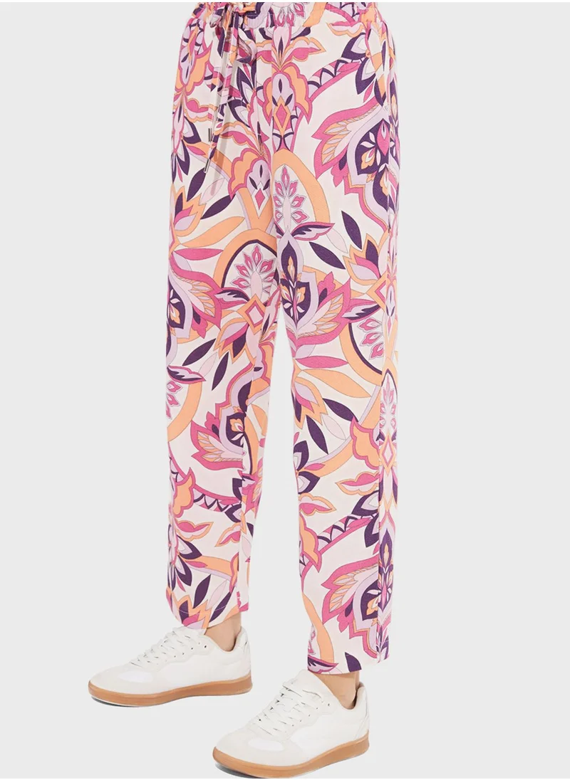 JUNE Printed High Waist Pants